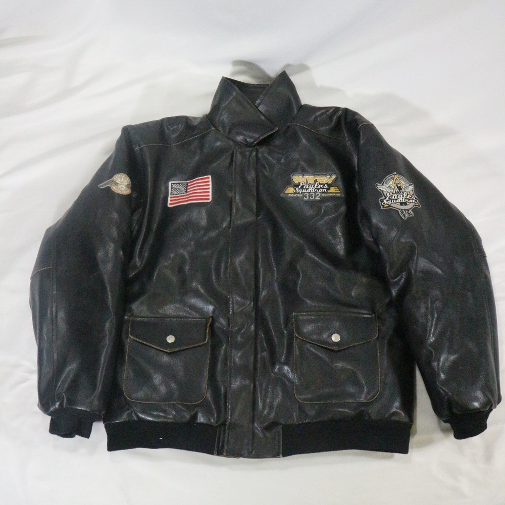 VTG AVIREX American Eagle Squadron  Bomber Jacket Sz XL Men - Picture 4 of 7